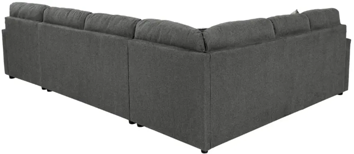 EDENFIELD CHARCOAL 3 PIECE SECTIONAL