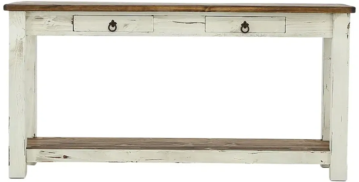 LAWMAN WHITE SOFA TABLE