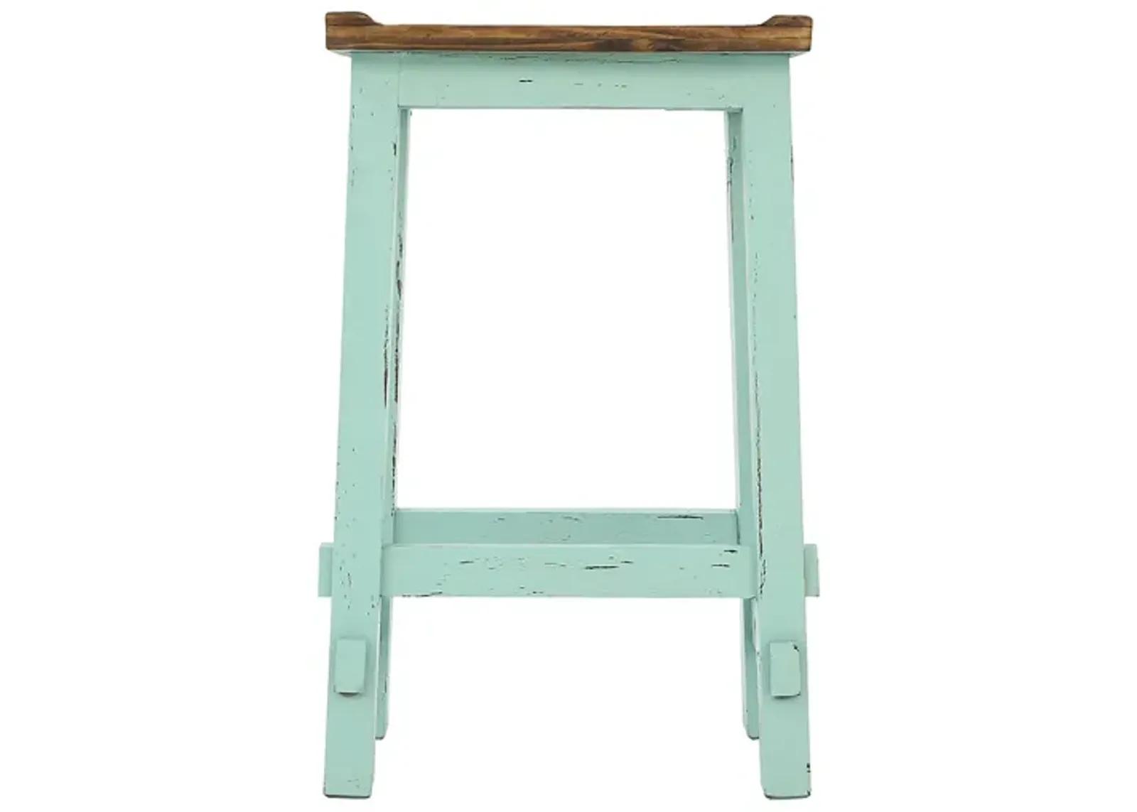 LAWMAN TURQUOISE 30" SADDLE STOOL