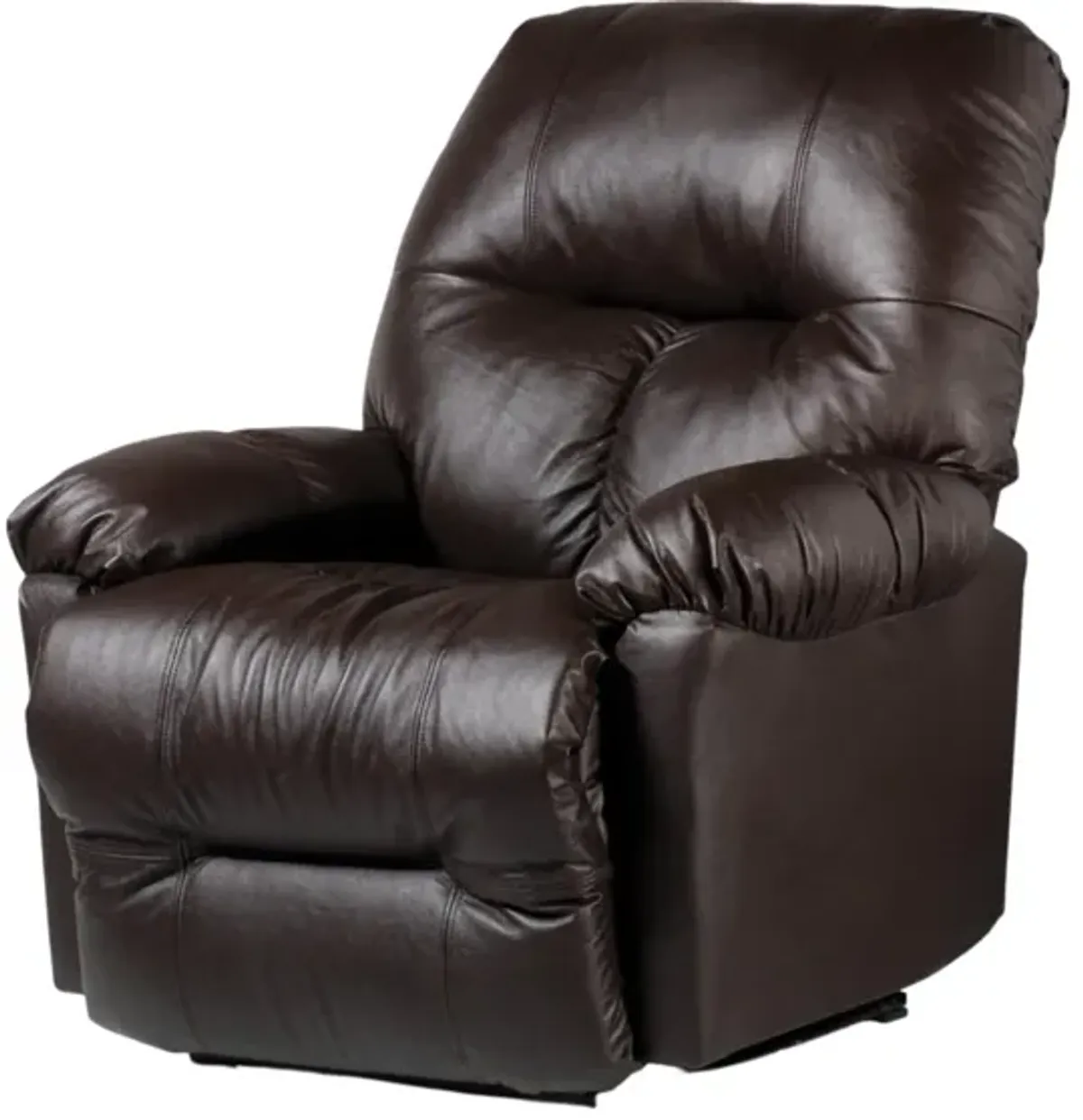 WANDERER CHOCOLATE LEATHER SPACE SAVER RECLINER