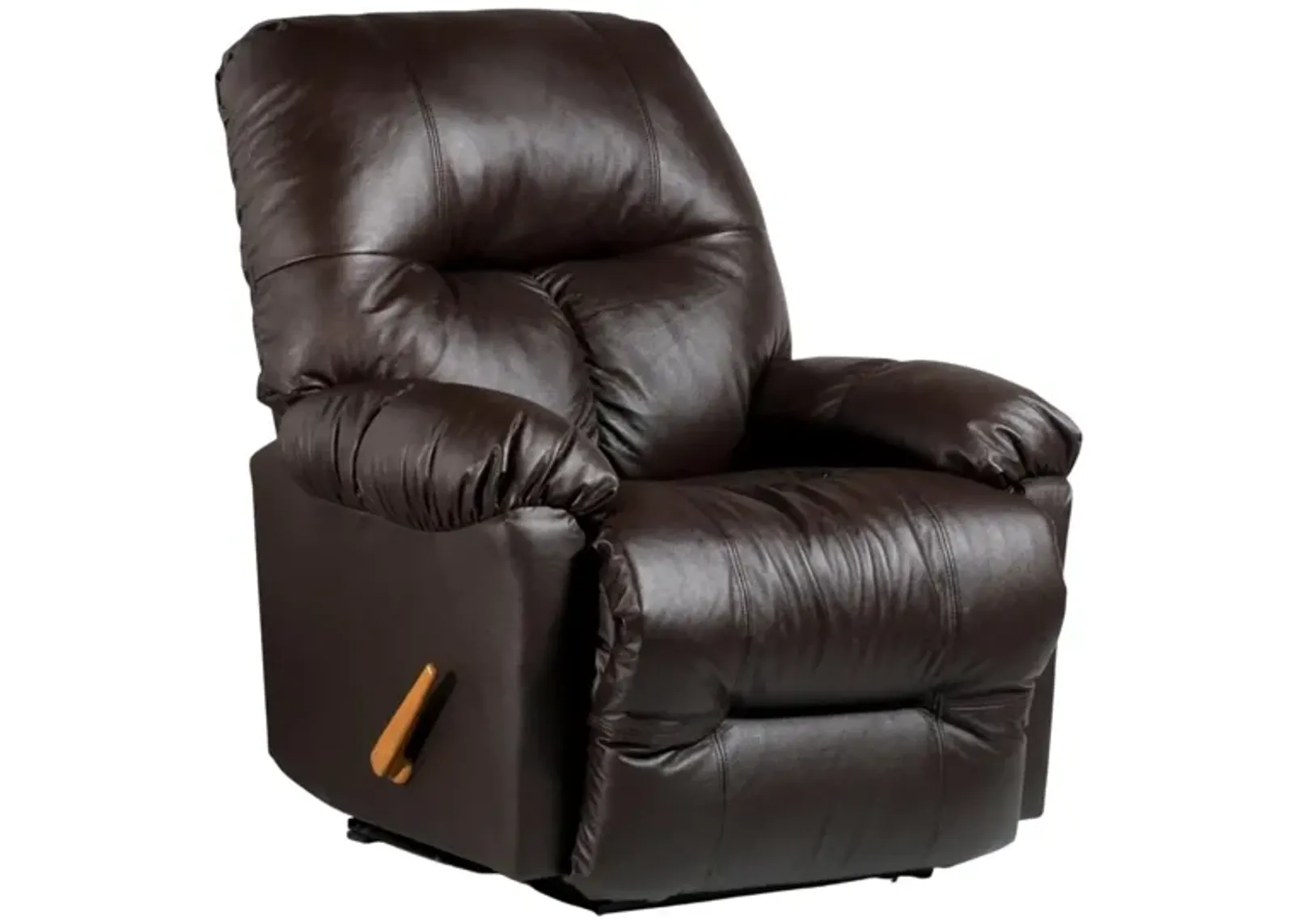 WANDERER CHOCOLATE LEATHER SPACE SAVER RECLINER