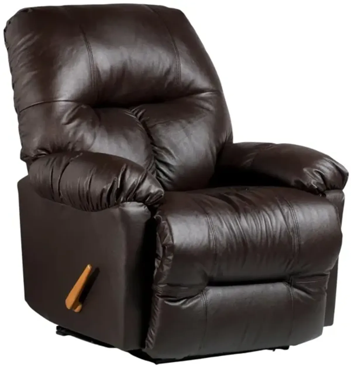 WANDERER CHOCOLATE LEATHER SPACE SAVER RECLINER