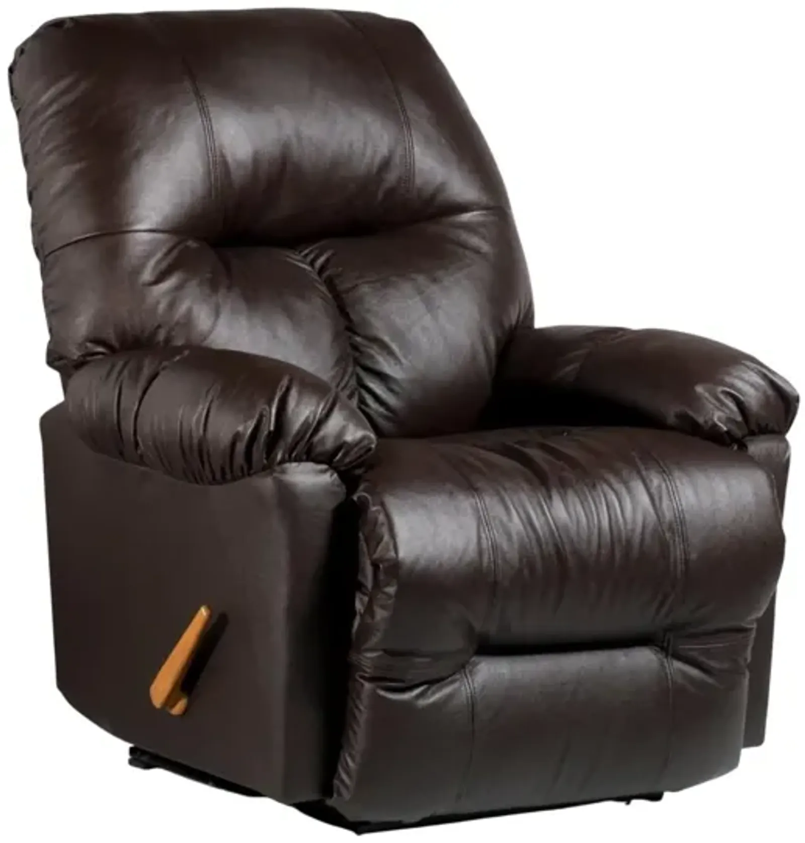 WANDERER CHOCOLATE LEATHER SPACE SAVER RECLINER