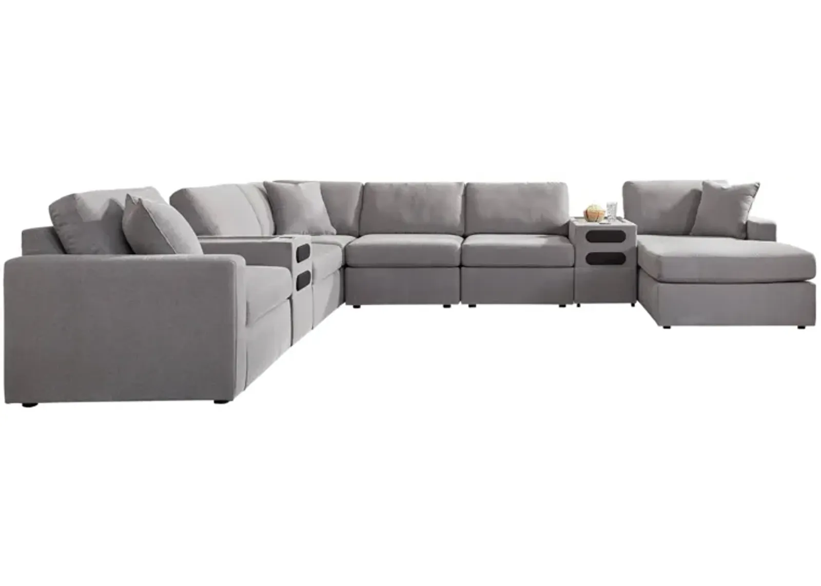 MODMAX GRANITE 8 PIECE SECTIONAL WITH AUDIO SYSTEM