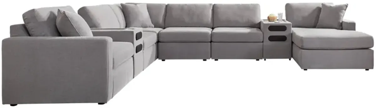 MODMAX GRANITE 8 PIECE SECTIONAL WITH AUDIO SYSTEM