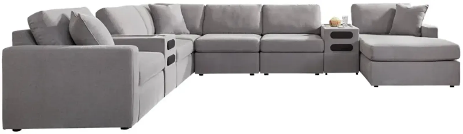 NEXSEAT GRANITE 8 PIECE SECTIONAL WITH AUDIO SYSTEM