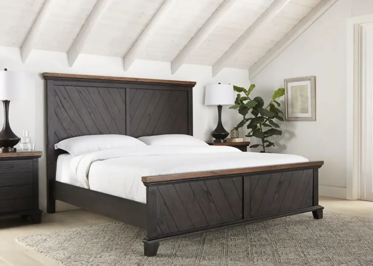 BEAR CREEK BROWN QUEEN BED