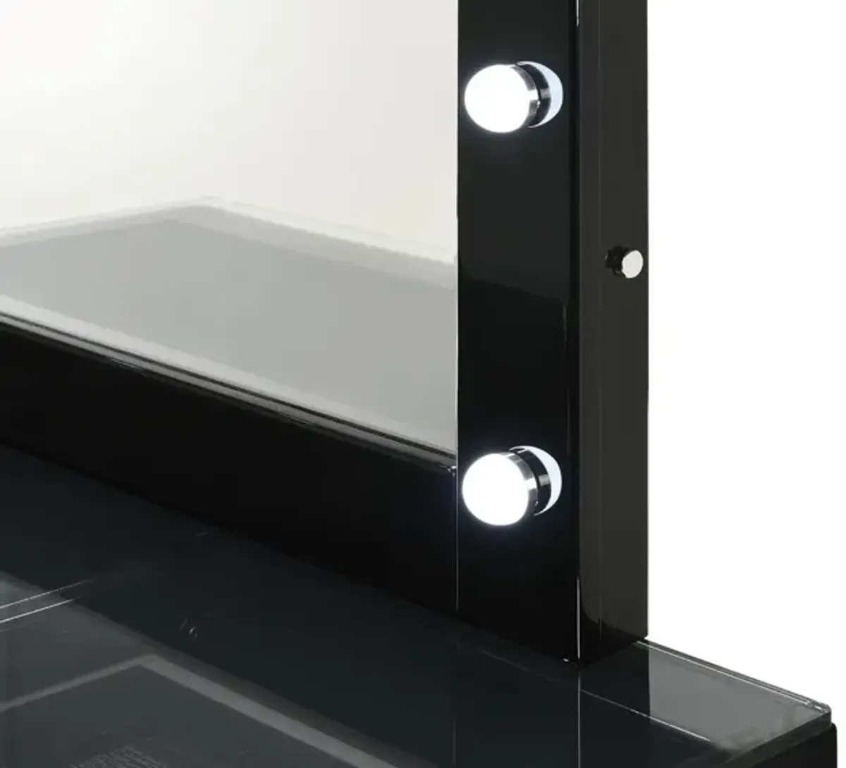 MORGAN BLACK VANITY WITH LED MIRROR