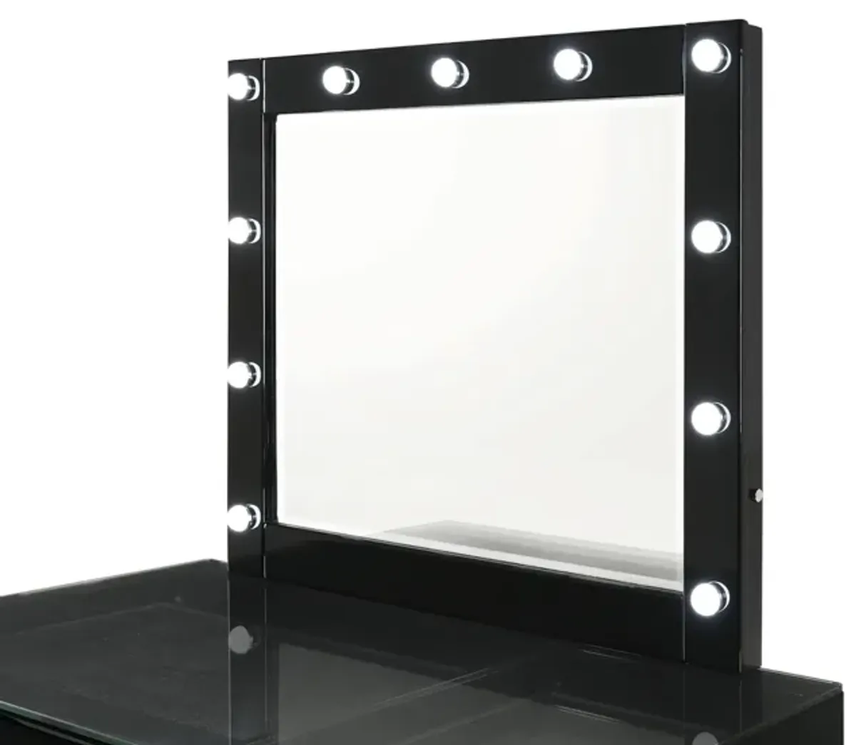 MORGAN BLACK VANITY WITH LED MIRROR