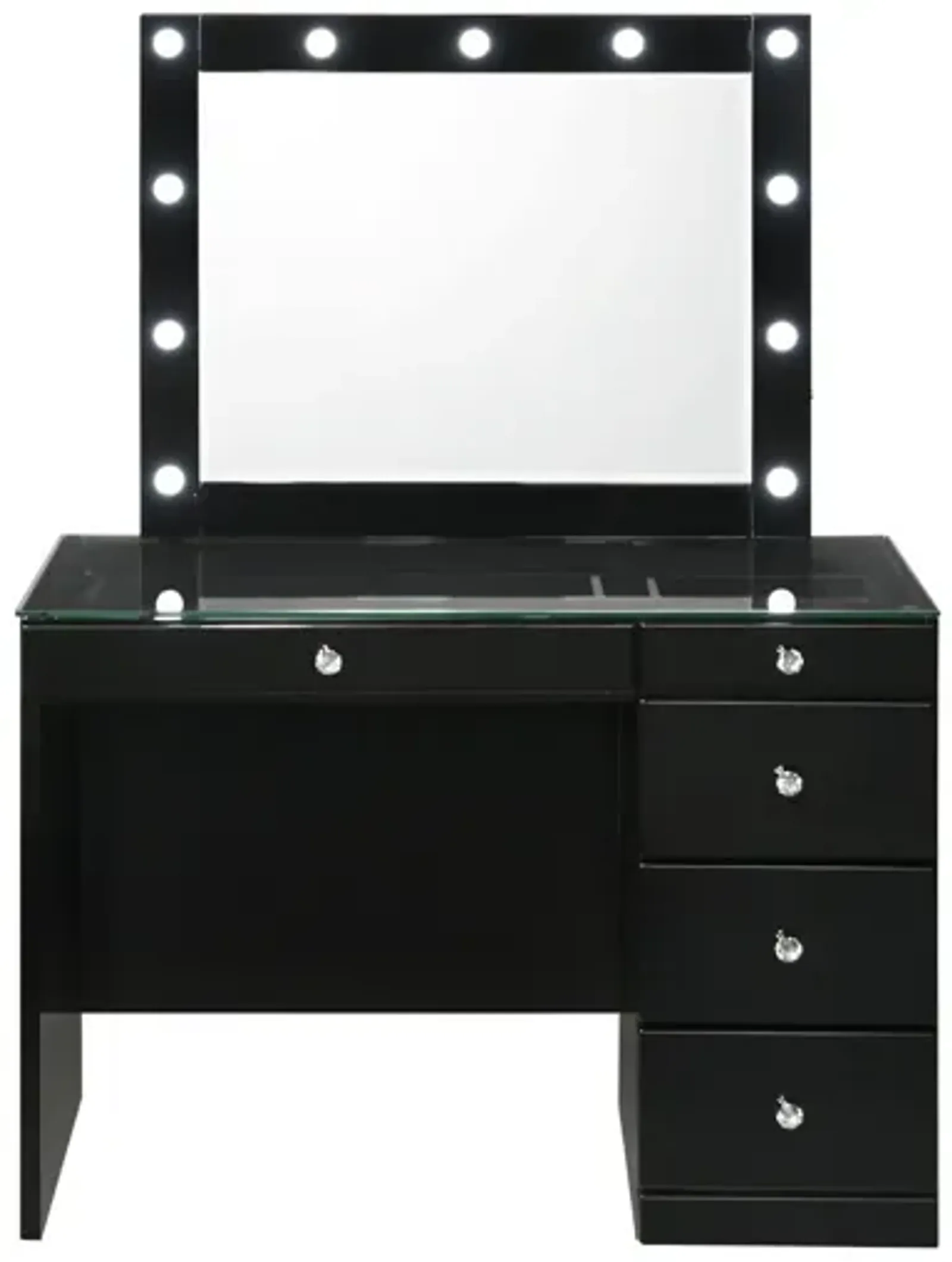 MORGAN BLACK VANITY WITH LED MIRROR