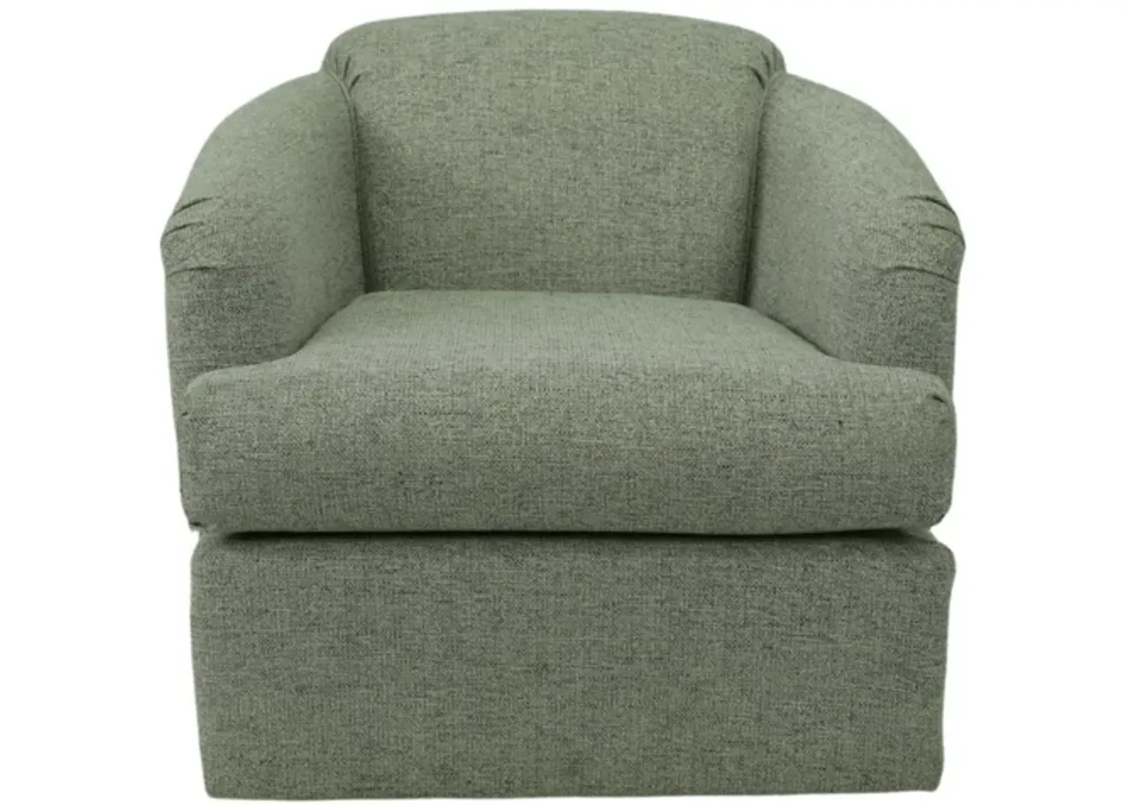 CASS HEATHER SWIVEL BARREL CHAIR