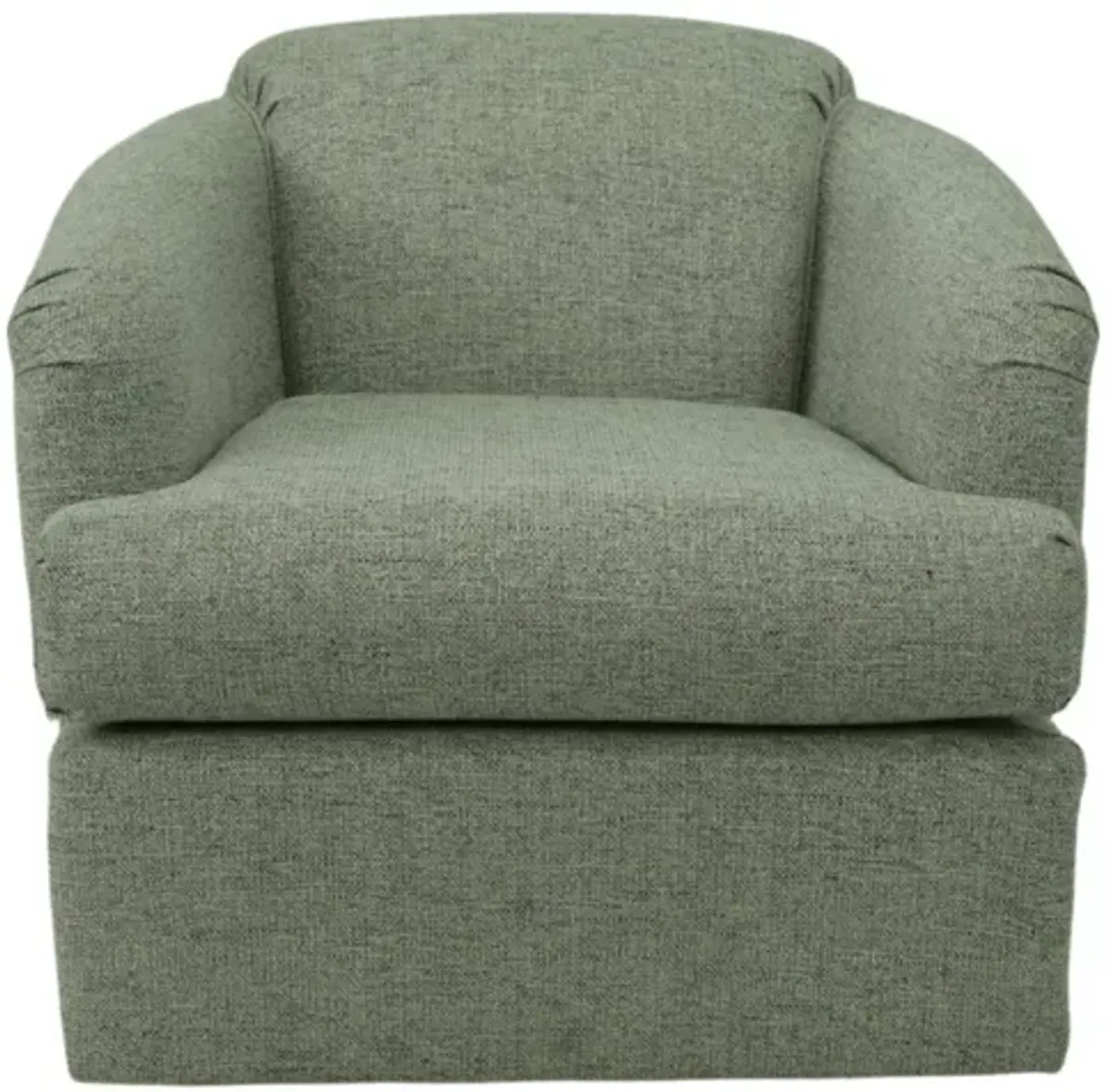 CASS HEATHER SWIVEL BARREL CHAIR