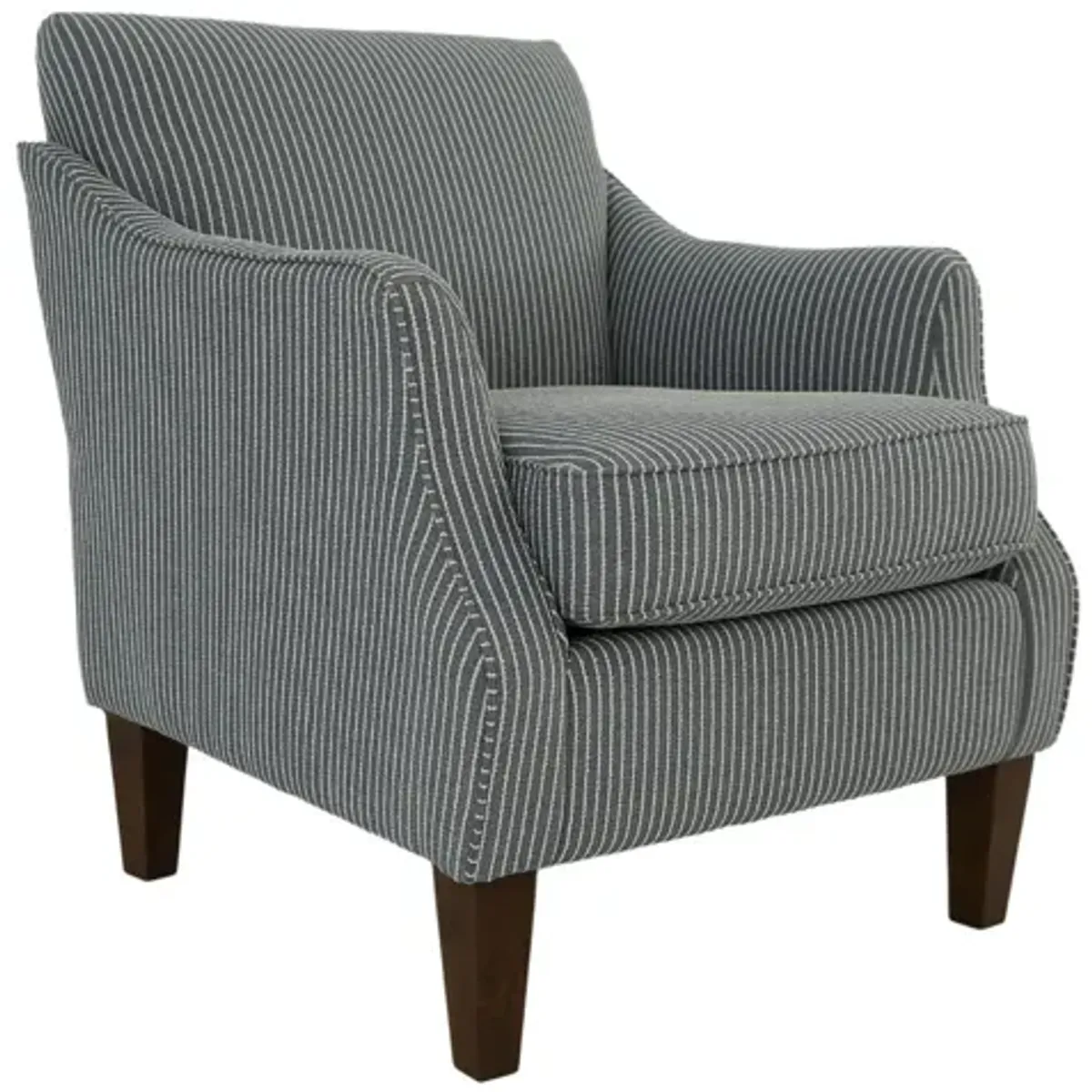 ASHELLE BLUE CHAMBRAY CLUB CHAIR