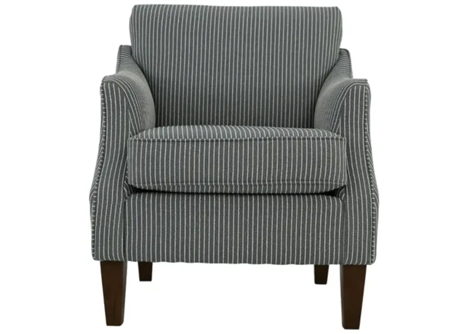 ASHELLE BLUE CHAMBRAY CLUB CHAIR