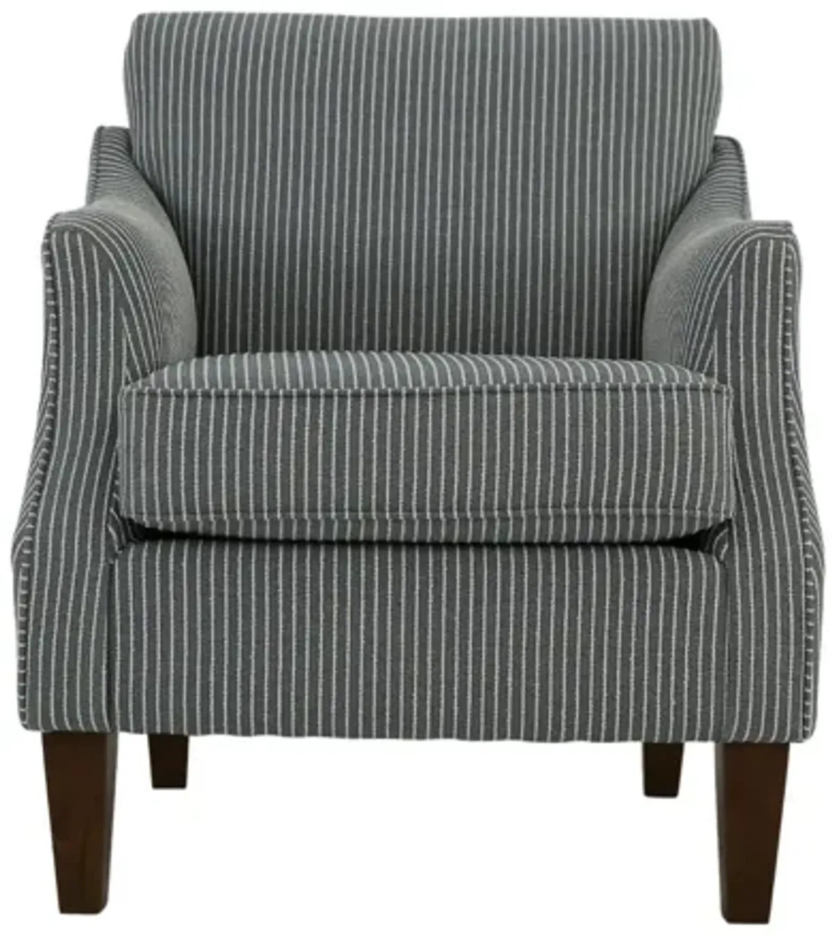 ASHELLE BLUE CHAMBRAY CLUB CHAIR