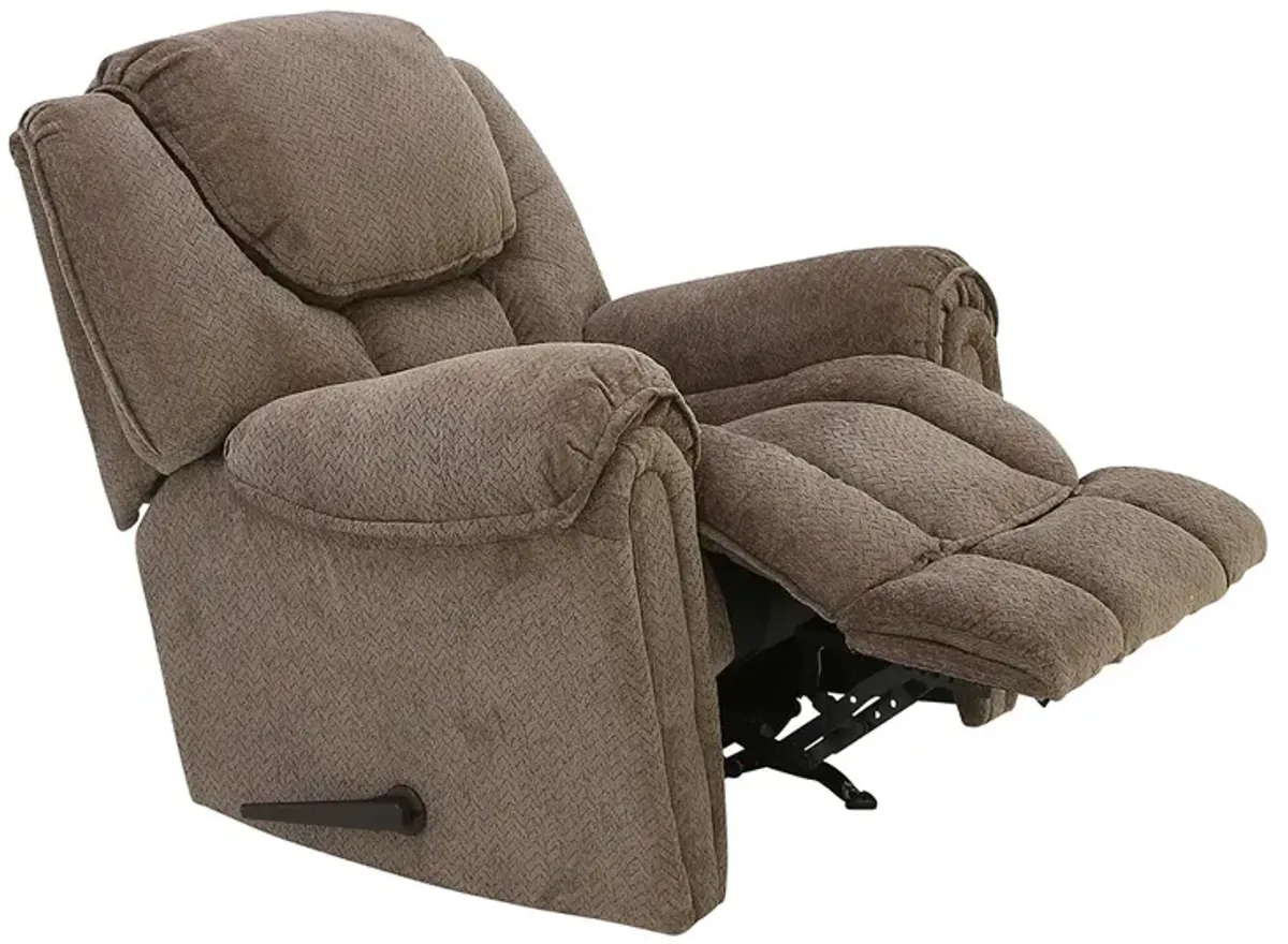 BAXTER TAUPE ROCKER RECLINER