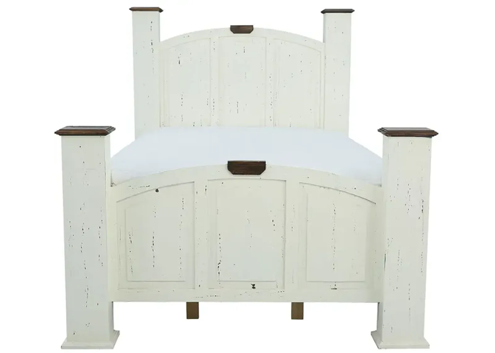 MANSION AGED WHITE KING BED