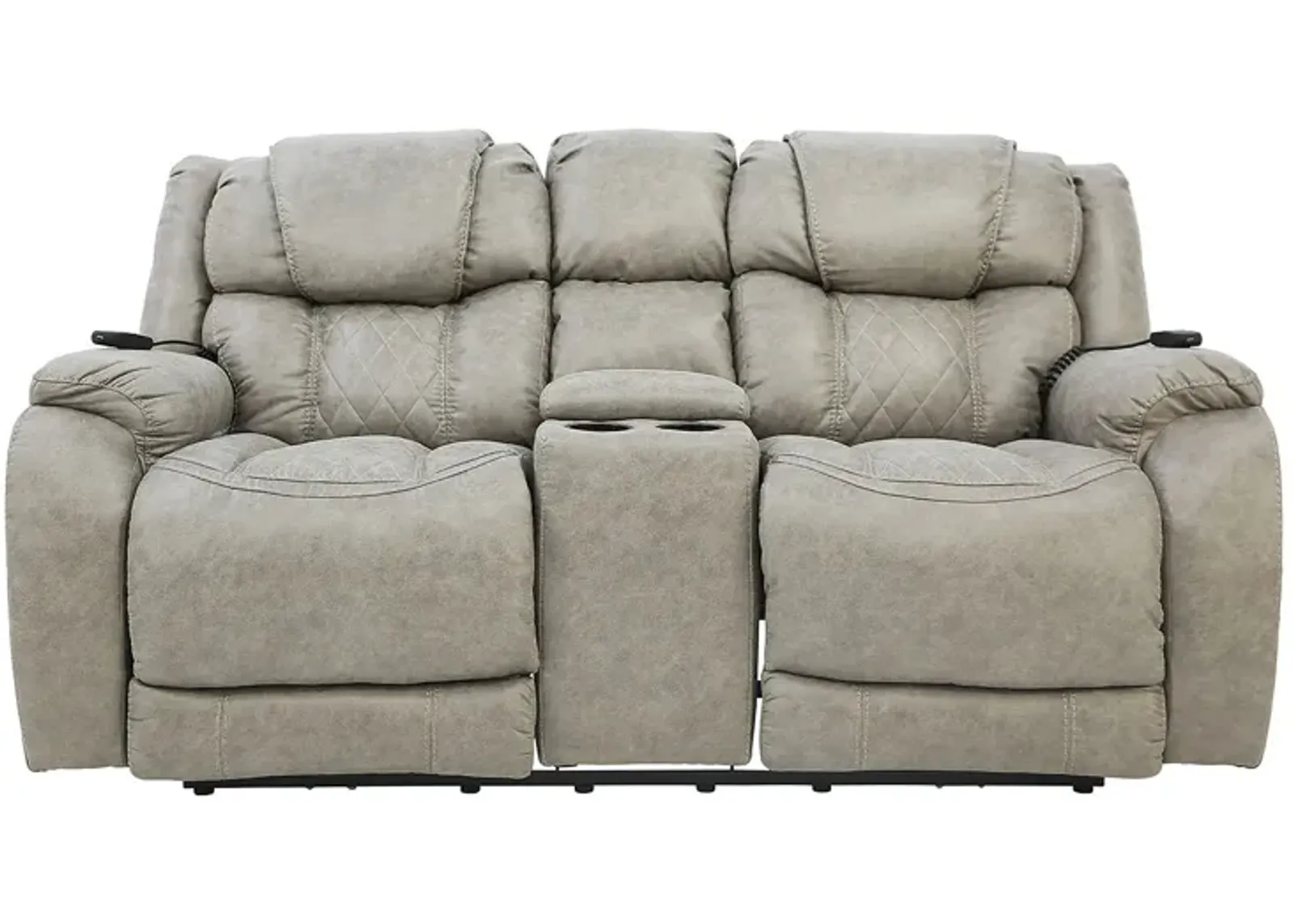 CASON MUSHROOM 3P POWER LOVESEAT WITH CONSOLE