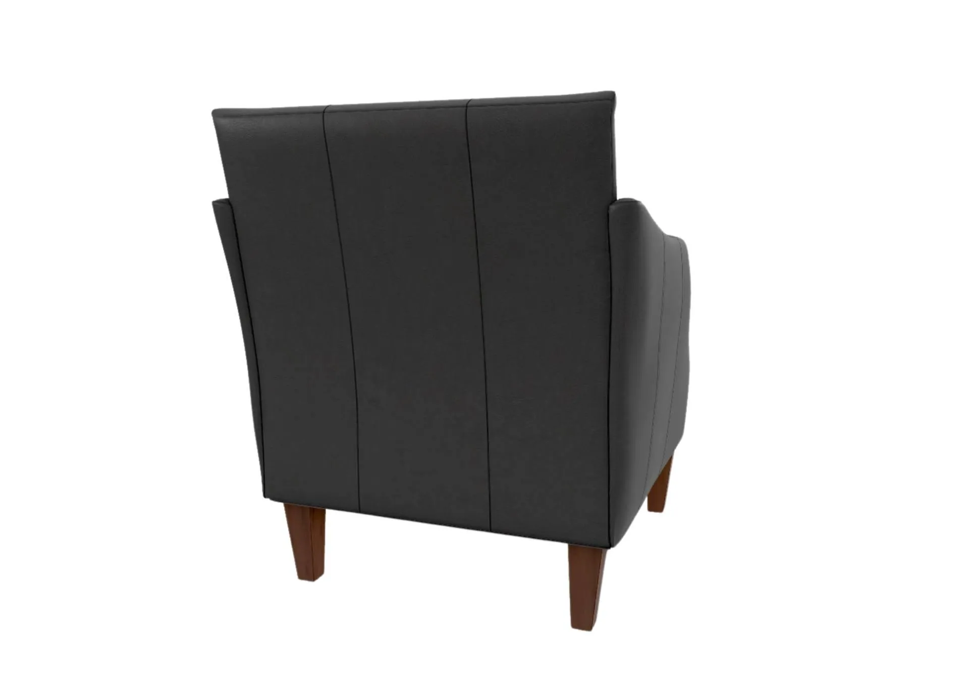 ASHELLE IRON LEATHER CLUB CHAIR