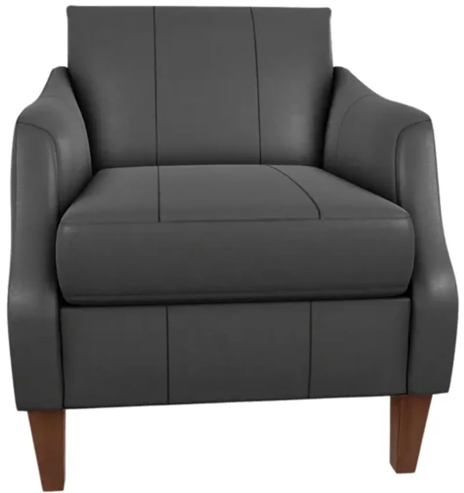 ASHELLE IRON LEATHER CLUB CHAIR