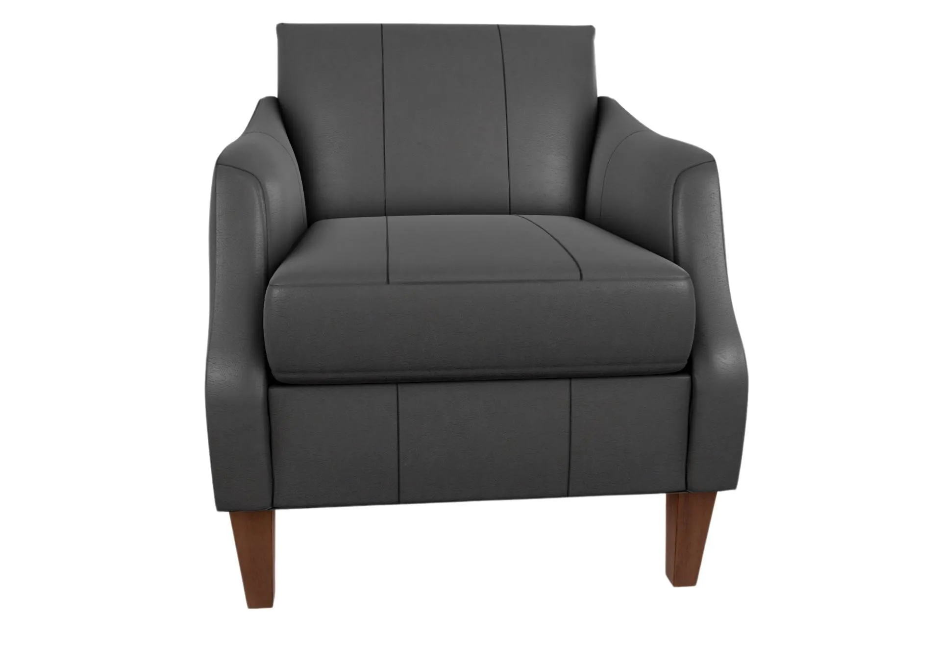 ASHELLE IRON LEATHER CLUB CHAIR