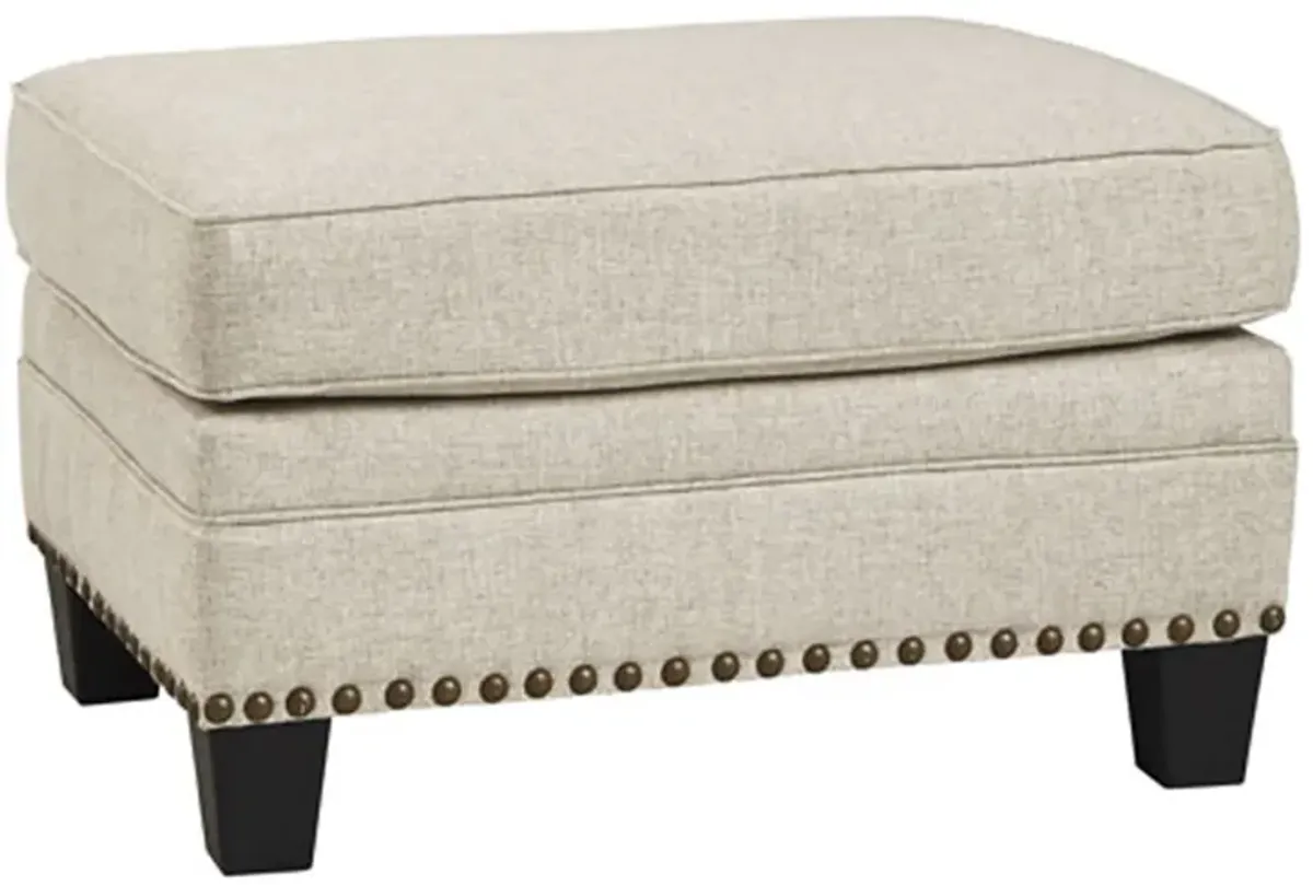 CLAREDON LINEN OTTOMAN