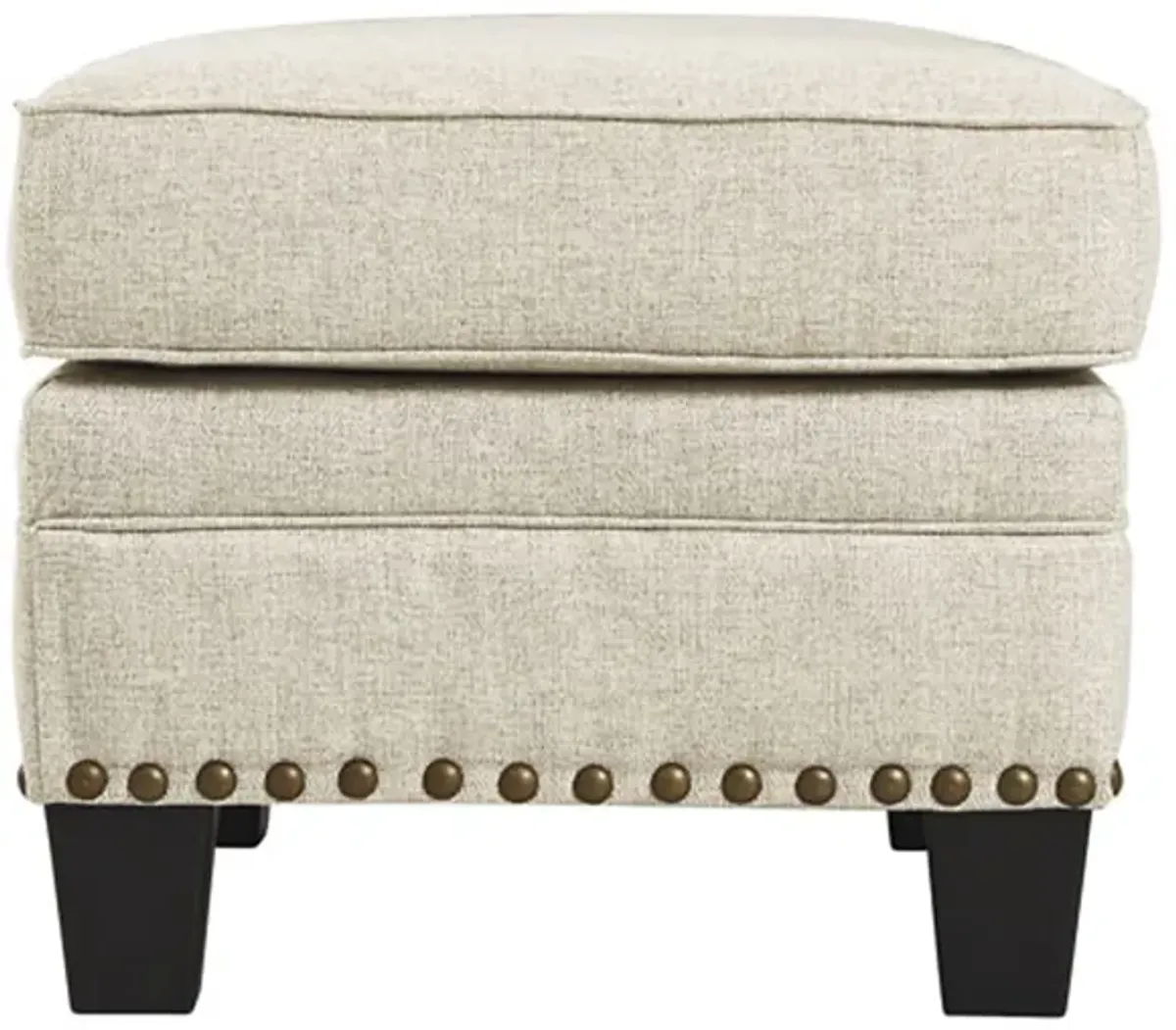 CLAREDON LINEN OTTOMAN