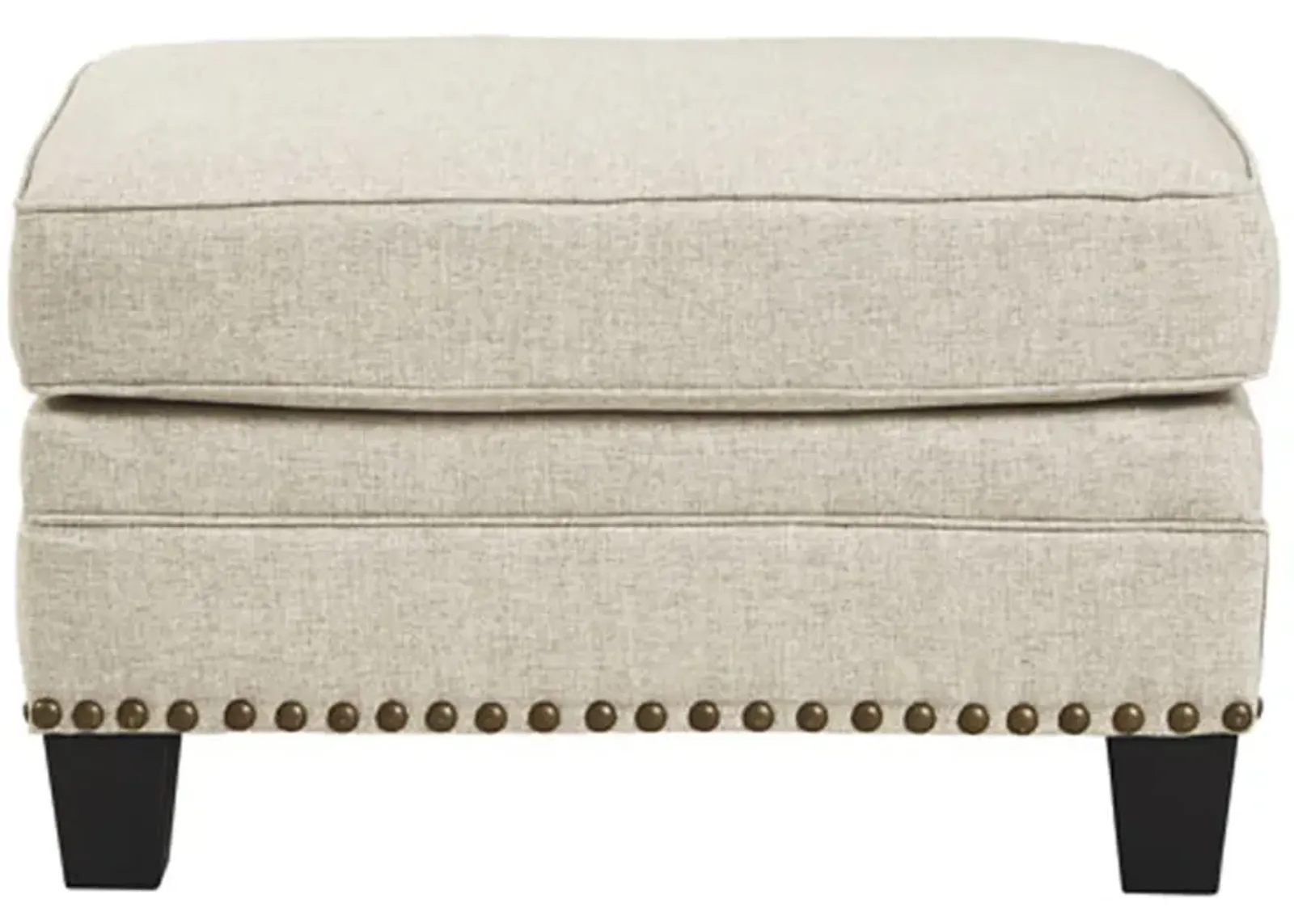 CLAREDON LINEN OTTOMAN