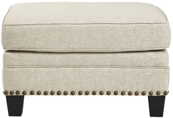 CLAREDON LINEN OTTOMAN