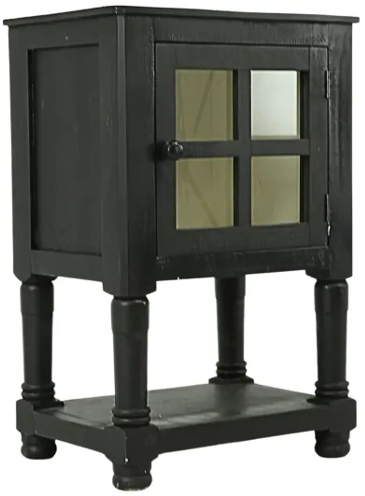 AUGUSTA BLACK/WHITE ACCENT TABLE