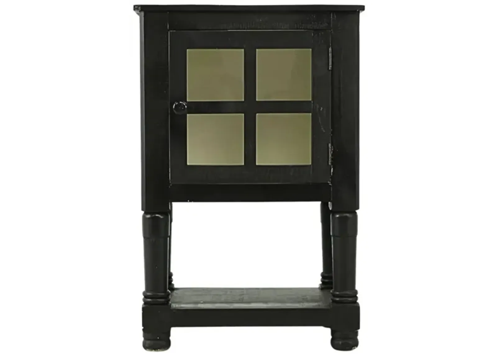 AUGUSTA BLACK/WHITE ACCENT TABLE