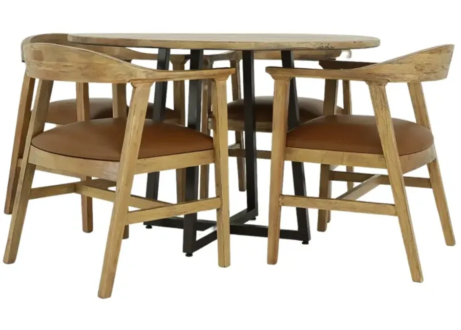 TULUM 5 PIECE DINING SET