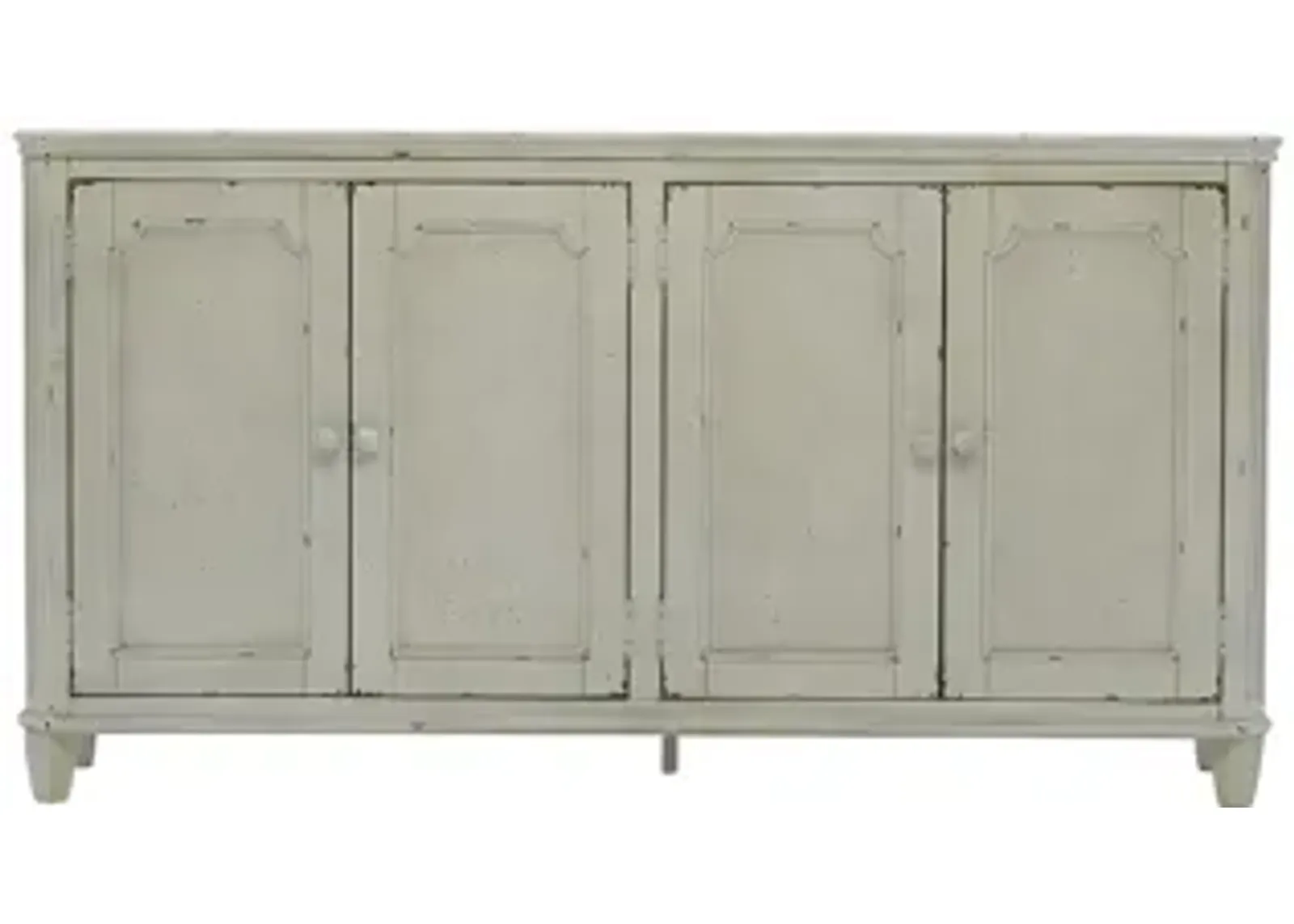 MIRIMYN ANTIQUE WHITE DOOR ACCENT CABINET