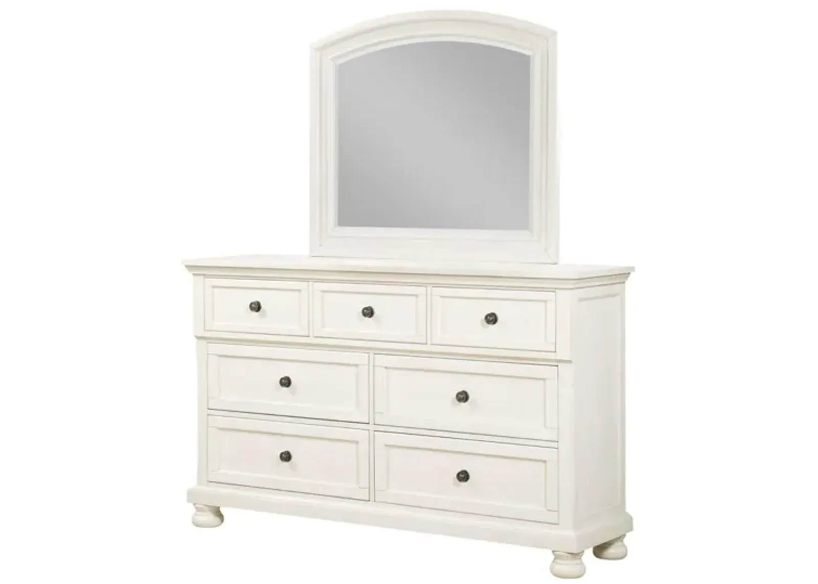 KINGSMAN WHITE DRESSER AND MIRROR