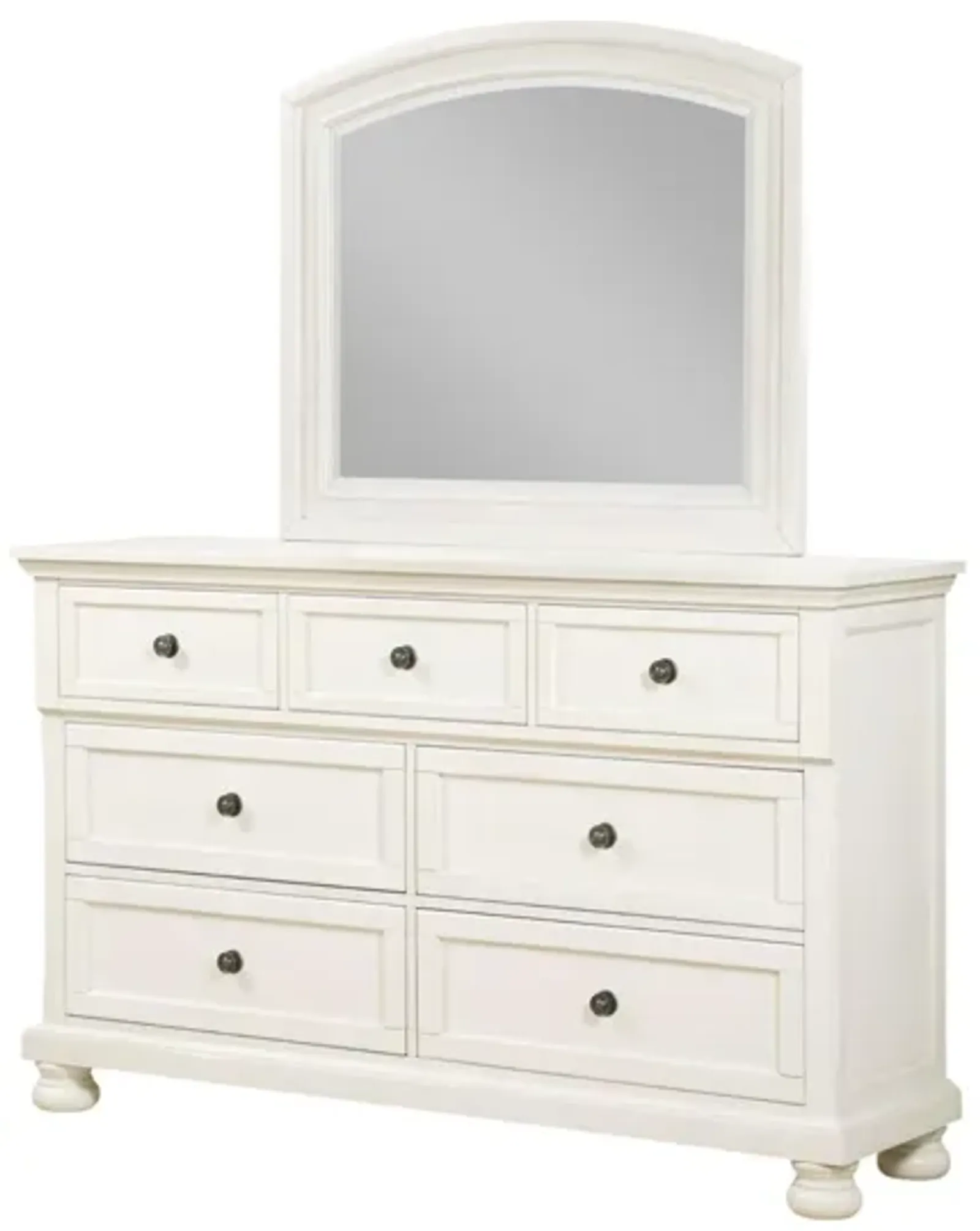 KINGSMAN WHITE DRESSER AND MIRROR