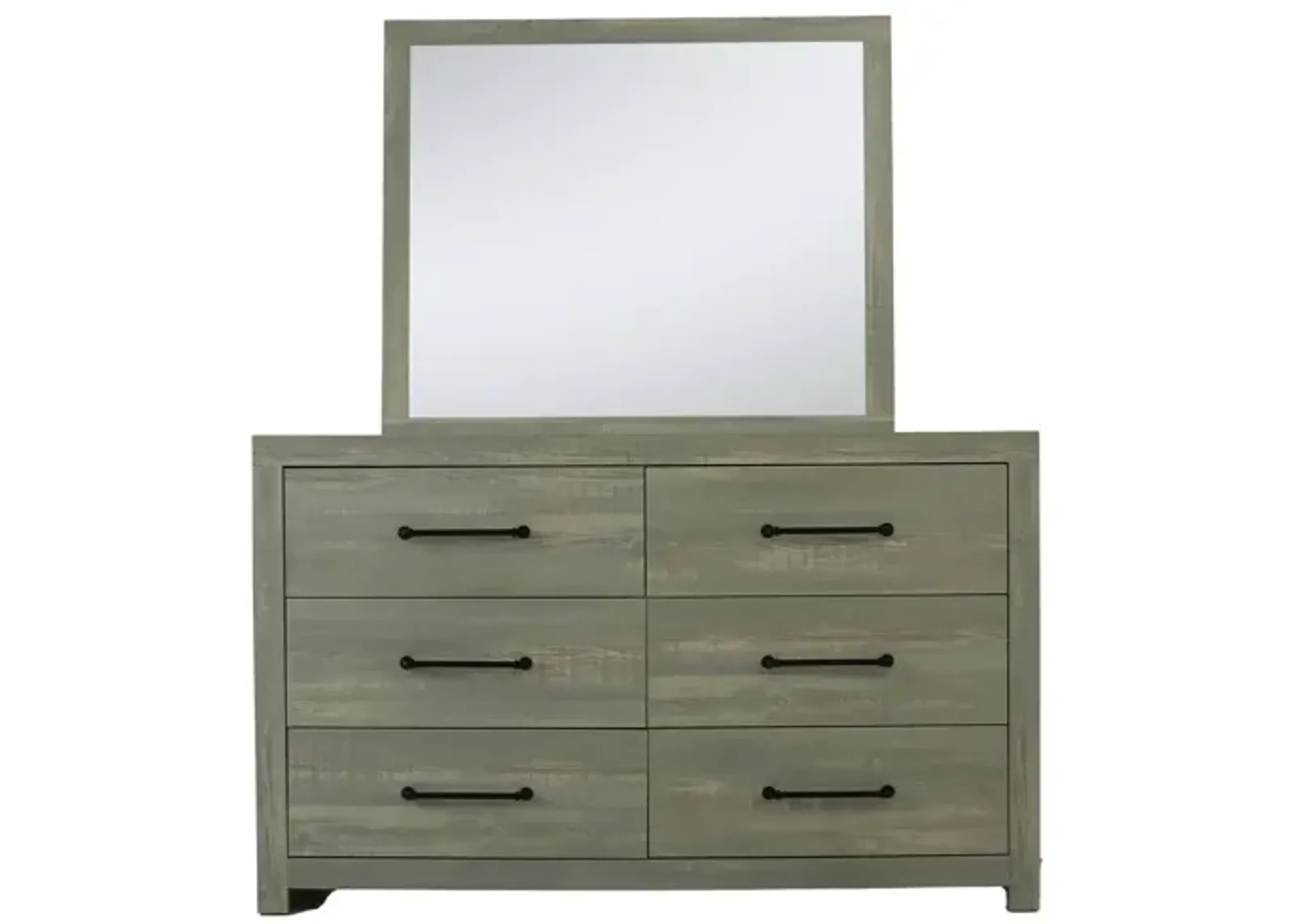 AMESBURY DRESSER AND MIRROR