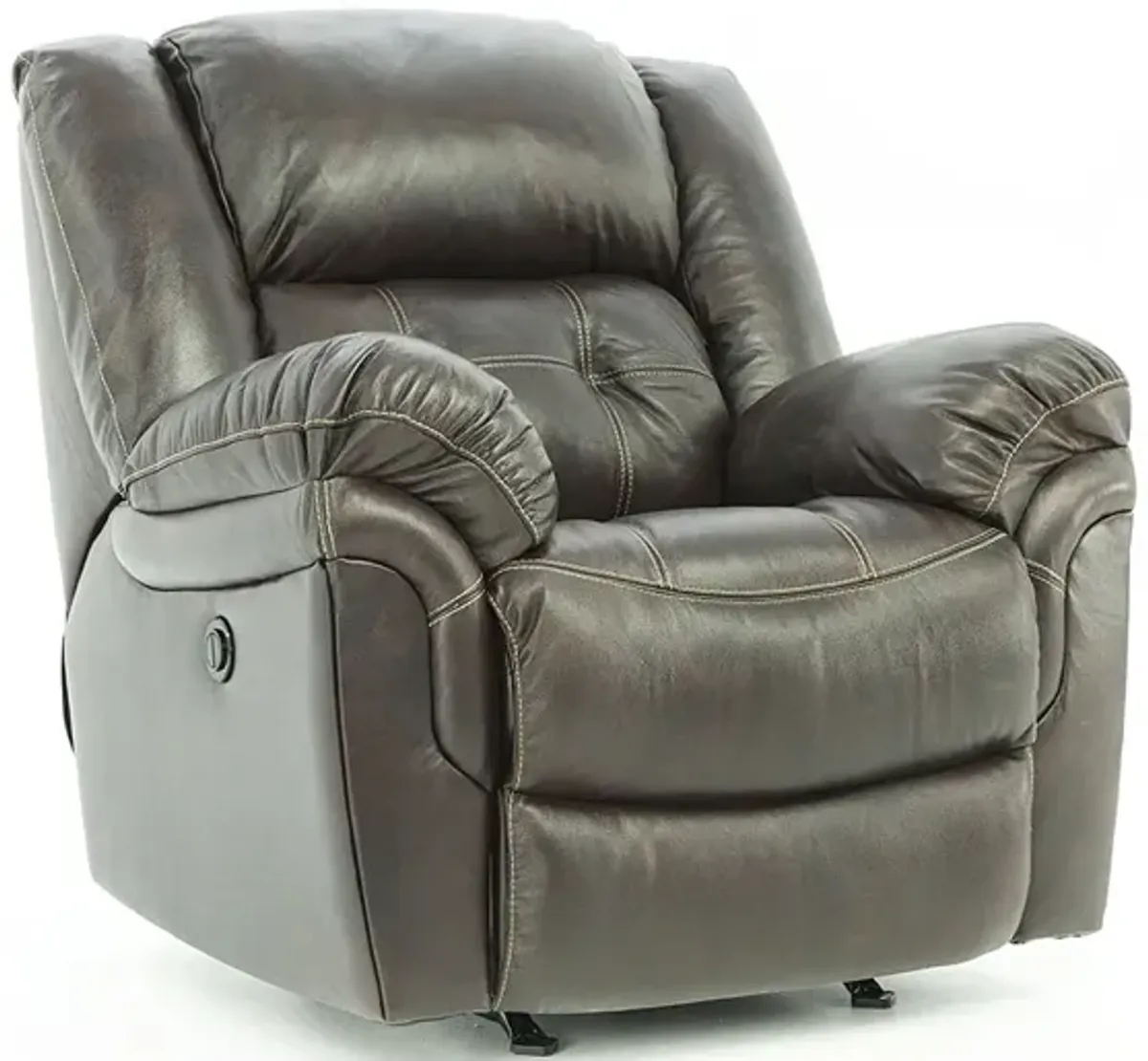 HUDSON CHOCOLATE LEATHER 1P POWER RECLINER