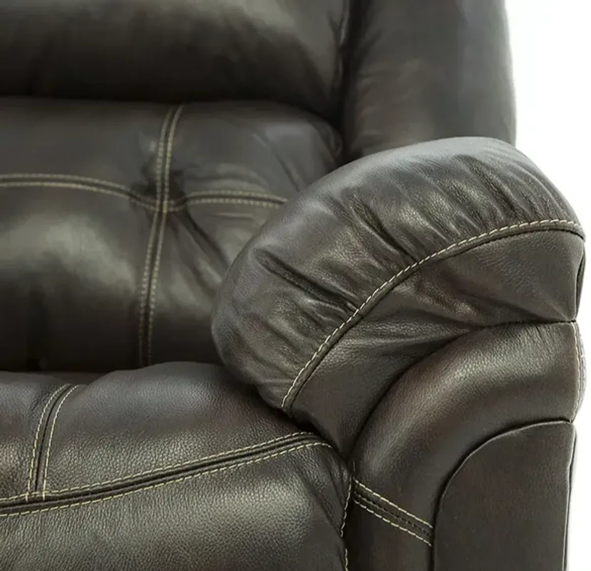 HUDSON CHOCOLATE LEATHER 1P POWER RECLINER