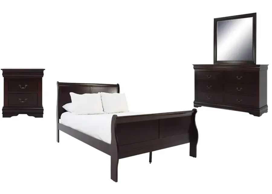 LOUIS PHILIP CHERRY FULL BEDROOM SET