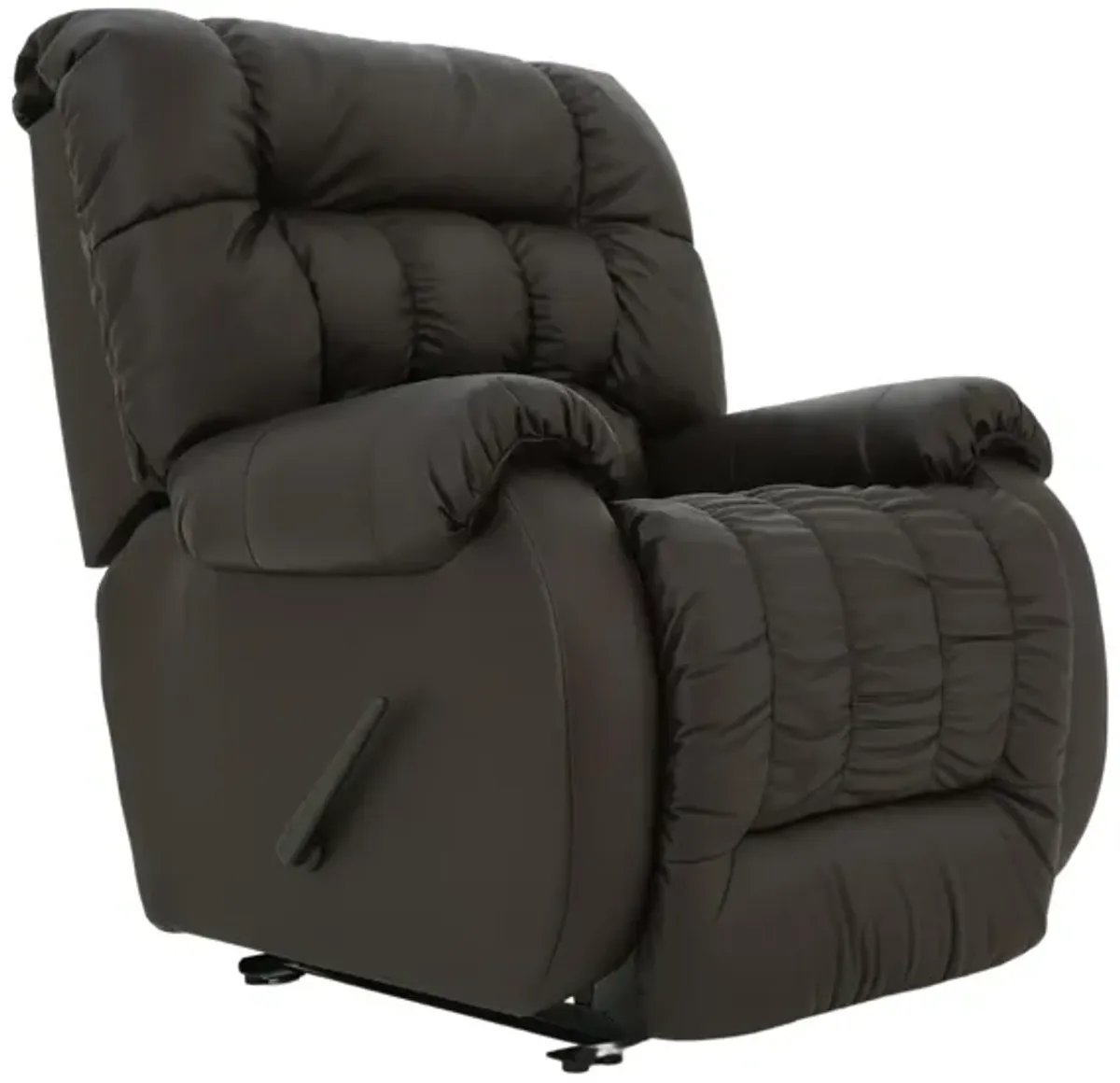 RAKE CHOCOLATE LEATHER BIG MAN'S RECLINER