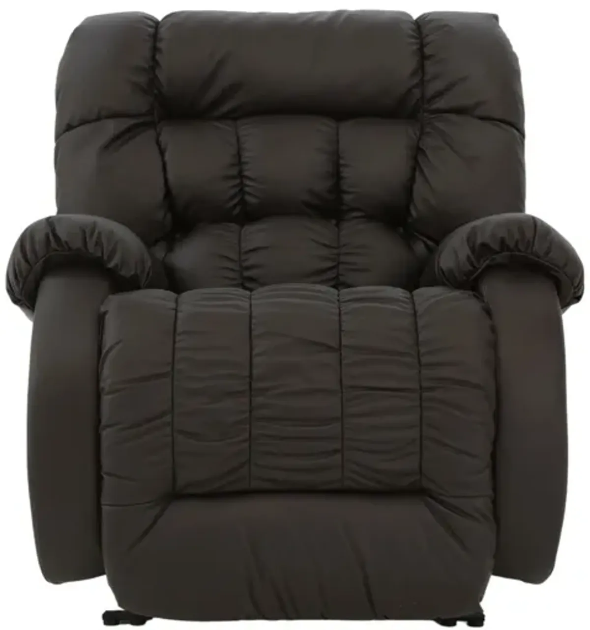 RAKE CHOCOLATE LEATHER BIG MAN'S RECLINER