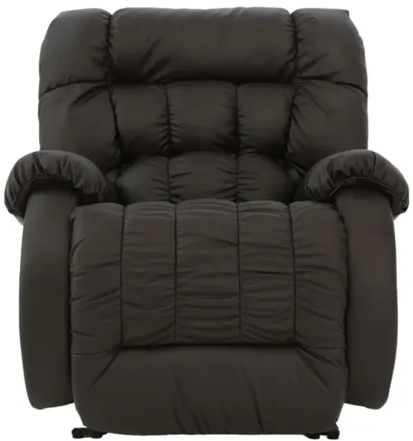 RAKE CHOCOLATE LEATHER BIG MAN'S RECLINER