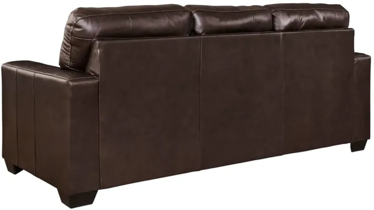 SANTORINE DARK BROWN LEATHER QUEEN SLEEPER