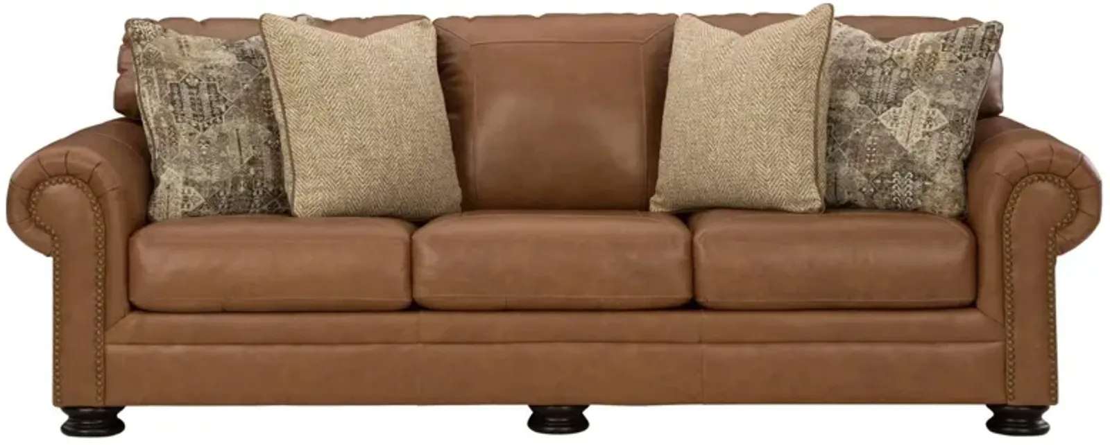 CARIANNA CARAMEL LEATHER SOFA