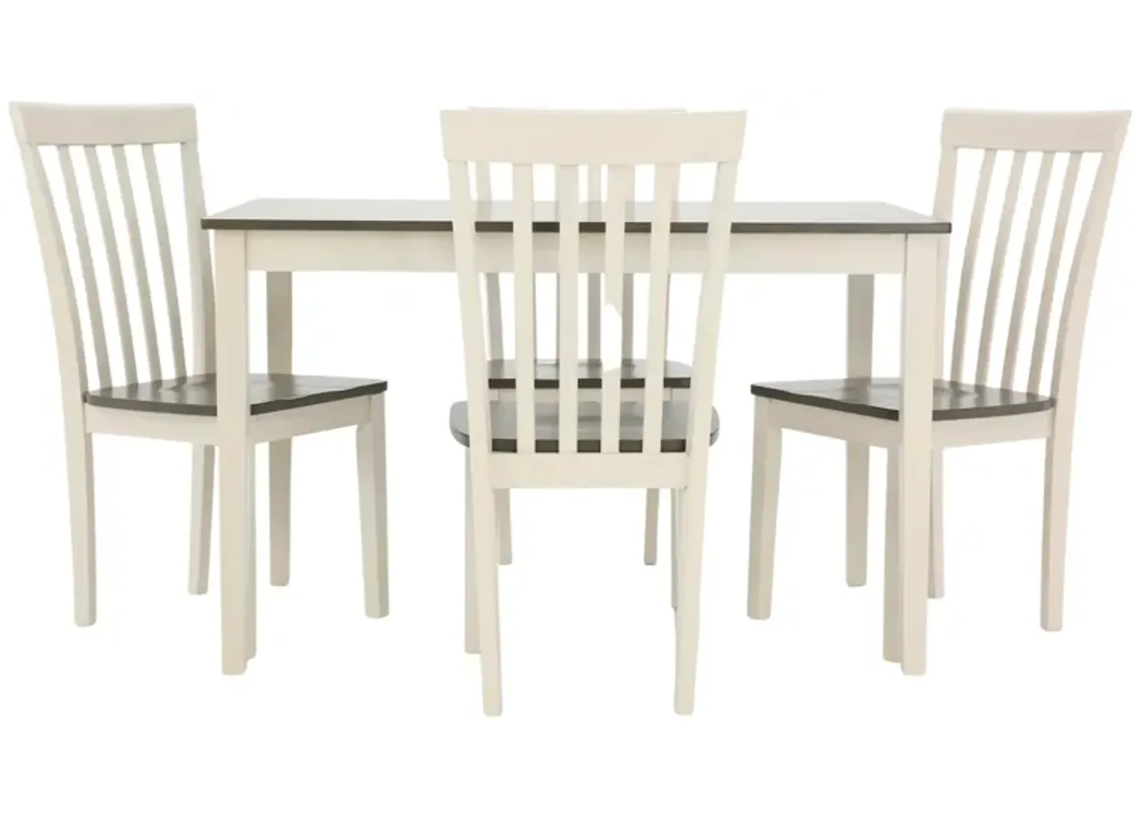 BRODY WHITE AND GREY 5 PIECE DINETTE SET