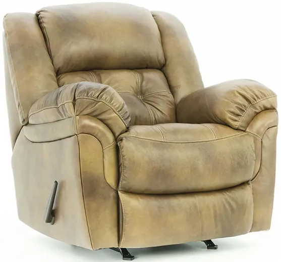 HUDSON SADDLE LEATHER ROCKER RECLINER