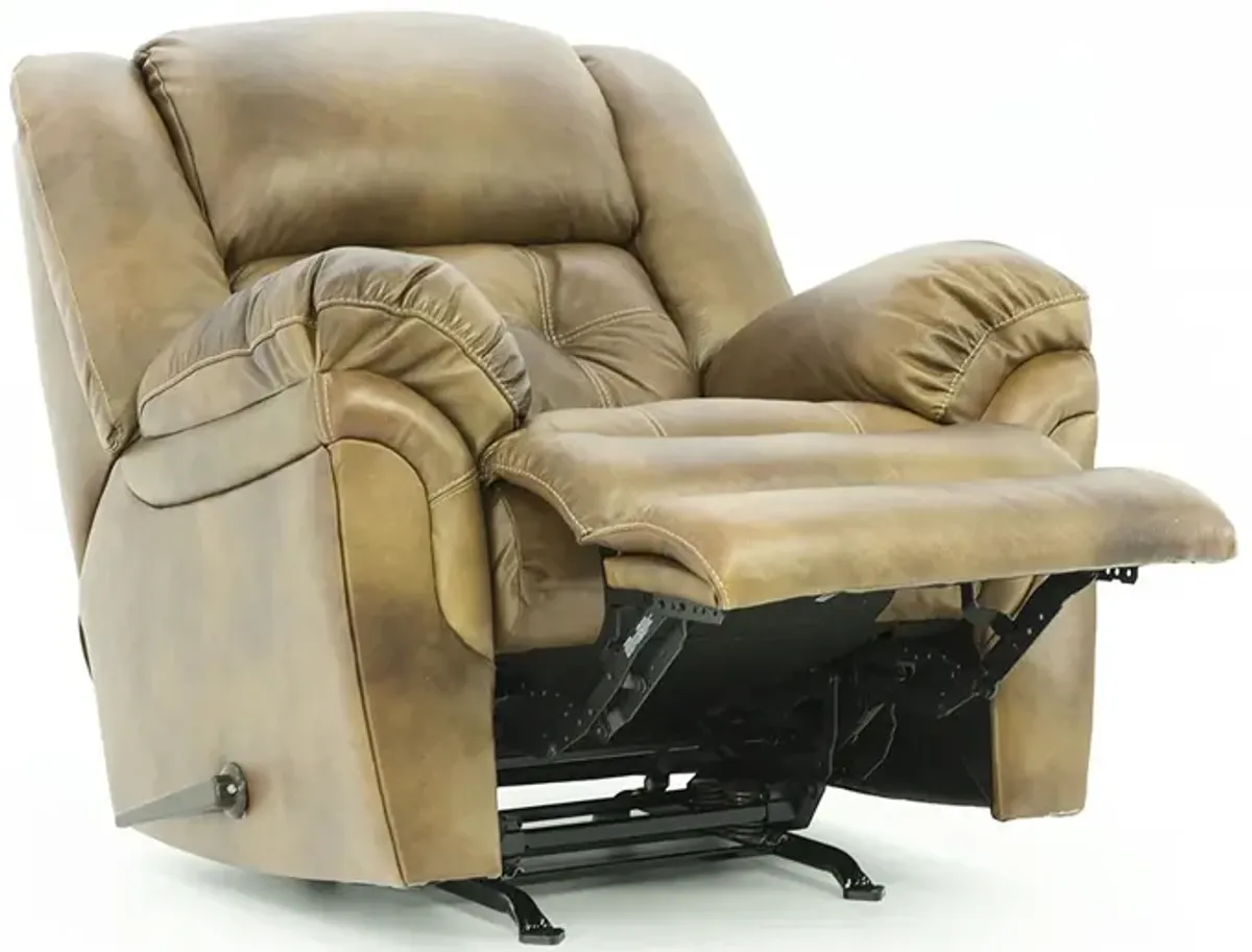 HUDSON SADDLE LEATHER ROCKER RECLINER