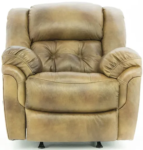 HUDSON SADDLE LEATHER ROCKER RECLINER