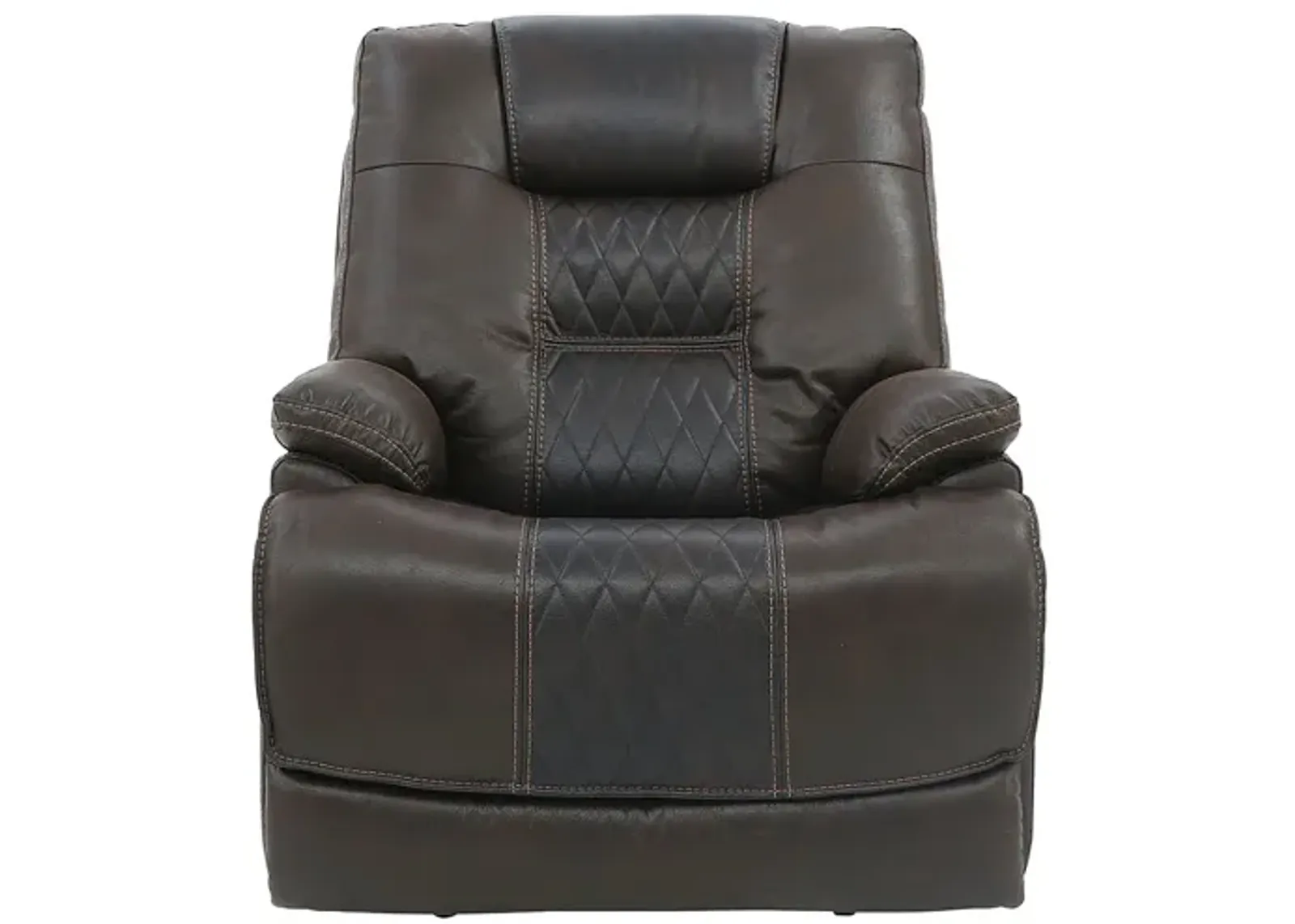 DAKOTA POWER DARK BROWN RECLINER P3