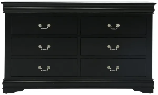 LOUIS PHILIP BLACK DRESSER